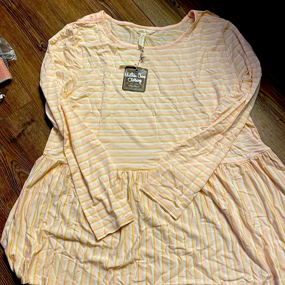 Matilda Jane light pink Striped Top